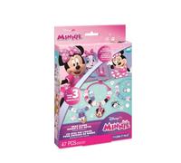 Make It Real Disney Junior Minnie Kit pulseras con libro de historias - Crea 3 pulseras con abalorios de Minnie, Daisy y Figaro, cuentas de colores y libreta, regalo para niñas a partir de 4 años