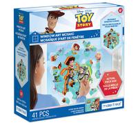Make It Real Disney: Mosaico artνstico para ventanas - Toy Story - 41 piezas de adhesivos reutilizables para rompecabezas de ventanas Crea una im