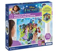 Make It Real Disney: Mosaico de arte para ventanas - Encanto - 66 piezas de adhesivos reutilizables para ventanas que crean una imagen de 12,2 x