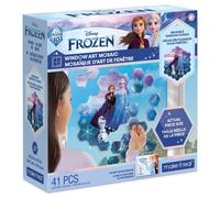 Make It Real Disney: Mosaico de arte para ventanas - Frozen - 41 piezas de adhesivos reutilizables para rompecabezas de ventanas Crea una imagen