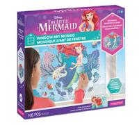 Make It Real Disney: Window Art Mosaic - The Little Mermaid - 106 PCS Reutilizable La ventana de rompecabezas de la ventana de los deformes crea una