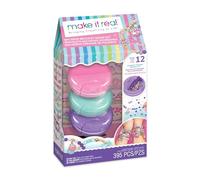 Make It Real - Estuche Macaron | Kit de Pulseras Creativas con 185 Abalorios y Amuletos | Manualidades para Hacer Pulseras Niñas | Pulseras Niña Originales +8 Años