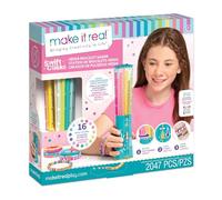 Make It Real - Fábrica de Pulseras de la Amistad | Kit Para Hacer Pulseras Niñas con Carrusel, 2040 Cuentas Heishi, Cordón y Herramientas | Maquina Para Hacer Pulseras | Manualidades Niña 8 Años O Más