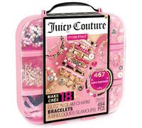 Make It Real Juicy Couture: Glitz ‘N Glam Charm Bracelets - 494pc DIY Kit, Design & Create 18 Cord & Ribbon Bracelets, Bead Jewelry, Storage Case, Girls & Kids 8+