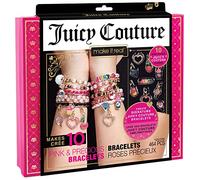 Make It Real Juicy Couture - Juego de 10 pulseras mágicas con cuentas, colgantes, cadenas y cintas, regalo para niñas a partir de 8 años