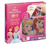 Make It Real - Pack Princesas Disney | Póster Sellos Mágicos con Libro y Estampador | Regalo Niñas 6 Años Creativo | Set Princesas Disney con 1200 Puntos de Colores