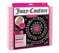 Make It Real - Precioso kit de hacer pulseras de la amistad de Juicy Couture - Kit de bricolaje de hacer joyas con cuentas y dijes - Regalos para niñas