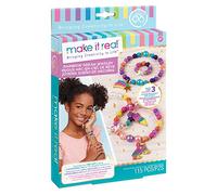 Make It Real Rainbow Bracelet Making Kit with Ring - Girls Jewellery - Arts and Crafts for Kids