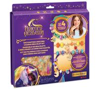 Make It Real: Unicorn Academy: Enchanting Unicorn Charms Bracelet Kit - 39pc Diy Jewelry Craft Make 4 Charm & Bead Bracelets Netflix Series Kids 8+
