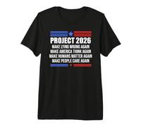Make Lying Wrong Again Flag Project 2026 Sign Save Democracy Camiseta Premium