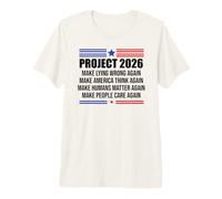 Make Lying Wrong Again Flag Project 2026 Sign Save Democracy Camiseta Premium