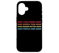 Make Lying Wrong Again Human’s Rights Women Speak Carcasa para iPhone 16
