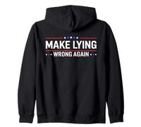 Make Lying Wrong Again Mensaje Político Activismo Sátira Sudadera con Capucha