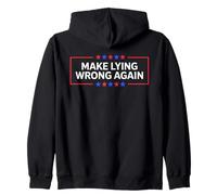 Make Lying Wrong Again Sátira Política Protesta Activismo Sudadera con Capucha