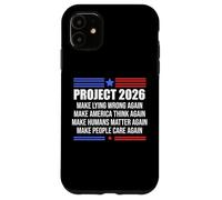Make Lying Wrong Again Sign Project 2026 No Kings in America Carcasa para iPhone 11