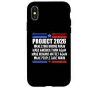 Make Lying Wrong Again Sign Project 2026 No Kings in America Carcasa para iPhone X/XS