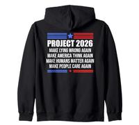 Make Lying Wrong Again Sign Project 2026 No Kings in America Sudadera con Capucha