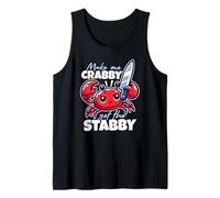 Make Me Crabby Get The Stabby Funny Angry Kawaii Crab Camiseta sin Mangas