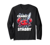 Make Me Crabby Get The Stabby Funny Angry Kawaii Crab Manga Larga