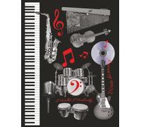 Make Melody Music Notebook: Blank Staff Sheet for Music Composition, and Writing Melody, 8.5"x11"/20.32 cm x 27.94 cm, 100 sheets, great gift for musicians and music lovers