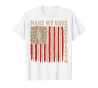 Make My Knee Great Again - Knee Surgery Replacement Recovery Camiseta gráfica económica, Hombre, Blanco, S