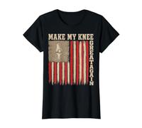 Make My Knee Great Again - Knee Surgery Replacement Recovery Camiseta gráfica económica, Mujer, Negro, M