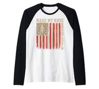 Make My Knee Great Again - Knee Surgery Replacement Recovery Camiseta Manga Raglan