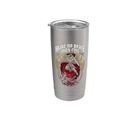 Make No Peace with Evil Archangel Michael Vaso térmico de acero inoxidable de doble pared