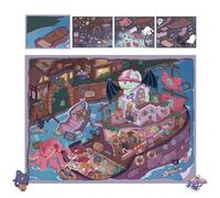 Make Own Stickeer Scene - Calcomanías para álbumes de recortes de terror, del estrés, paisajismo | Calcomanías de efecto 3D para manualidades, tarjetas de felicitación, cuaderno de actividades