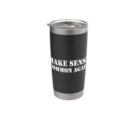 Make Sense Common Again Vaso térmico de acero inoxidable de doble pared