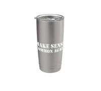 Make Sense Common Again Vaso térmico de acero inoxidable de doble pared