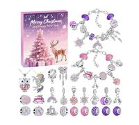 Make the countdown to Christmas extra special with this 24-Day Christmas Countdown Bracelet Accessory Kit. Perfect for teens and kids, this DIY jewelry-making set includes 24, beads, and