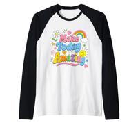 Make Today Amazing Growth Mindset - Cita Motivacional Camiseta Manga Raglan