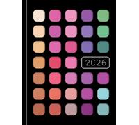 Make up artist appointment book 2026: Hardcover MUA 2026 appointment book with Face Charts: Yearly overview / Month to view calendar / Daily ... min slots. 6am - 9pm) Contacts & Lined Notes.