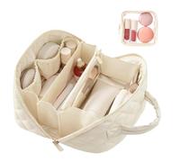 Make-Up Bag - Large Cosmetic Storage, Waterproof Make Up Case with Multiple Compartments, Beautifying Toiletry Bag, Portable Cosmetic Bags, Lipstick Vanity Storage for Women Girls