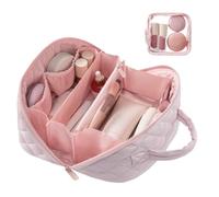 Make-Up Bag - Large Cosmetic Storage, Waterproof Make Up Case with Multiple Compartments, Beautifying Toiletry Bag, Portable Cosmetic Bags, Lipstick Vanity Storage for Women Girls