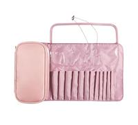 Make up Brush Bag - Cosmetic Organizer | Nylon Waterproof Mini Cosmetic Bag, Roll Up Case Holder with Zipper Pocket for Organizing Professional Beauty Routine Tool Storage Portable Pouch