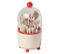 Make Up Brush Holder - Pet ABS Rotating | 7 Compartments Storage