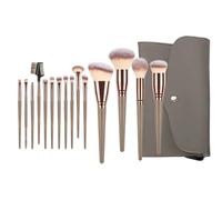 Make Up Brushes For Women - 15 Pieces Soft Bristle Set, Professional Beauty Tools With Portable Case, Foundation, Concealer And Blush Accessory For Travel, Business Trips, Home Vanity And Beginners