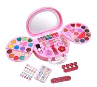 Make Up Kit Toys - Fingir Jugar Juguete De Maquillaje Juntos para Maquillaje Lavable | Kit De Maquillaje para Niñas Lavables, Seguras Y Completas, para Fingir