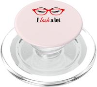 Make up Lash Eyelash Eyelashes Lover Sun Glasses Red t-Shirt PopSockets PopGrip para MagSafe
