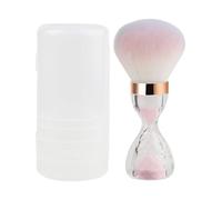 Make-up-Pinsel - Reise-Make-up-Pinsel für Flüssig-Grundierung und Puder, Tragbare Puders Rouge Pinsels, Abgewinkelter Reise Grundierungspinsel für Frauen