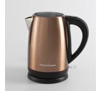 MakeCuisine Hervidor de Diseño Loft, Inspire Collection - Botón Inicio,Luz Led - Cap. 1.7L - Indicador Nivel - Botón Apertura - Control Temp. - Paro Automático - Acero Inox. - Col.Copper Tech - 2200W