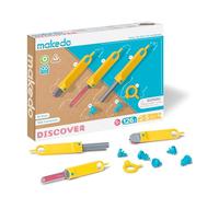 Makedo DISCOVER Toolbox. Kit de Herramientas de construcción para cartón,126 piezas, niños mayores de 5 años. Perfecto para juegos creativos en casa