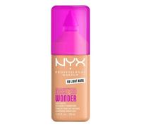 NYX Professional Makeup Make 'Em Wonder, Base de Maquillaje Mate, Resiste hasta 24H, Unifica e Hidrata la Piel, Infusionada con Vitamina C y Ácido Hialurónico, Fórmula Vegana, Tono: Light Nude