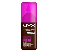 NYX Professional Makeup Make 'Em Wonder, Base de Maquillaje Mate, Resiste hasta 24H, Unifica e Hidrata la Piel, Infusionada con Vitamina C y Ácido Hialurónico, Fórmula Vegana, Tono: Deep Ebony