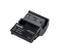 Makeid Cinta de autolaminadas en Pet para Etiquetadora Profesional EP53 - Negro sobre Blanco, 25 mm x 25 mm, Uso Interior/Exterior, Seguridad, gestión de Activos, etiquetado eléctrico