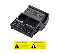 MakeID Cinta de PET para Etiquetadora Profesional EP53 - Negro sobre Amarillo, 50 mm x 100 mm, uso interior/exterior, seguridad, gestión de activos, etiquetado eléctrico
