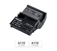 MakeID Cinta de PET para Etiquetadora Profesional EP53 - Negro sobre Blanco, 30 mm x 70 mm, uso interior/exterior, seguridad, gestión de activos, etiquetado eléctrico