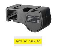 MakeID Cinta de PET para impresora de etiquetas industrial D50 - Negro sobre Amarillo, 26 mm x 8 m, uso interior/exterior, seguridad, gestión de activos, etiquetado eléctrico